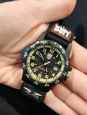 Luminox Men's Black and Tan Tactical Watch